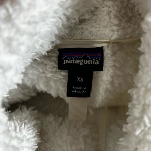 Patagonia White Los Gatos 1/4 Zip Long Sleeve Sweater Shirt Size XS - Picture 4 of 5